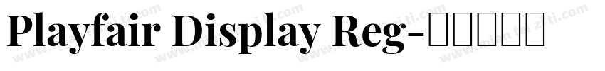 Playfair Display Reg字体转换